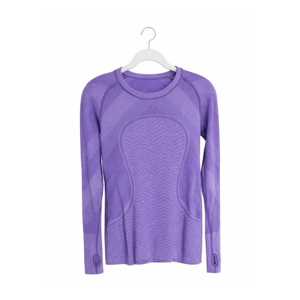 Lululemon Purple Seamless Long Sleeve Top